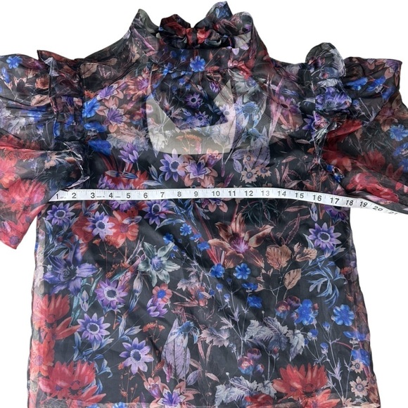 Maeve by Anthropologie  Organza Blouse Size XS - Picture 6 of 9